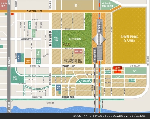 [高鐵生醫] 群新建設「群新墨客」(大樓) 2014-02-25 005 位置參考圖
