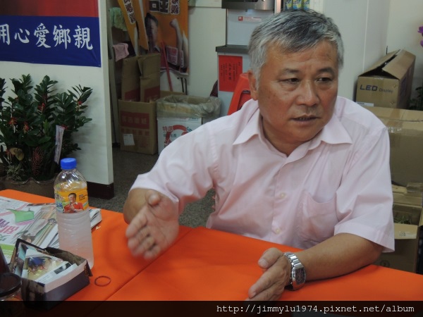 竹北市長參選人何淦明. 竹北市長參選人何淦明.