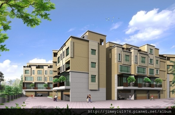 [竹北溪州] 方漢建設「璽悅」(透天)2014-10-06 001 外觀透視參考圖.jpg