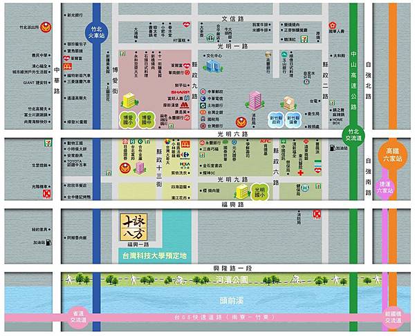 [竹北台科] 詠河特區 生活機能圖 2015-04-24