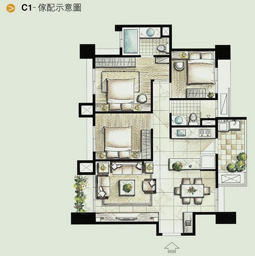 名發建設「三境」74 C1家配圖.jpg