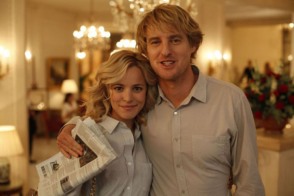 Owen Wilson and Rachel McAdams midnight in paris