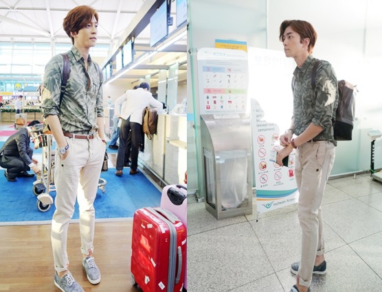 申成祿 機場時尚,酷酷的休閒裝..8等身完美比例 「引人矚目」 申成祿 機場時尚,酷酷的休閒裝..8等身完美比例 「引人矚目」