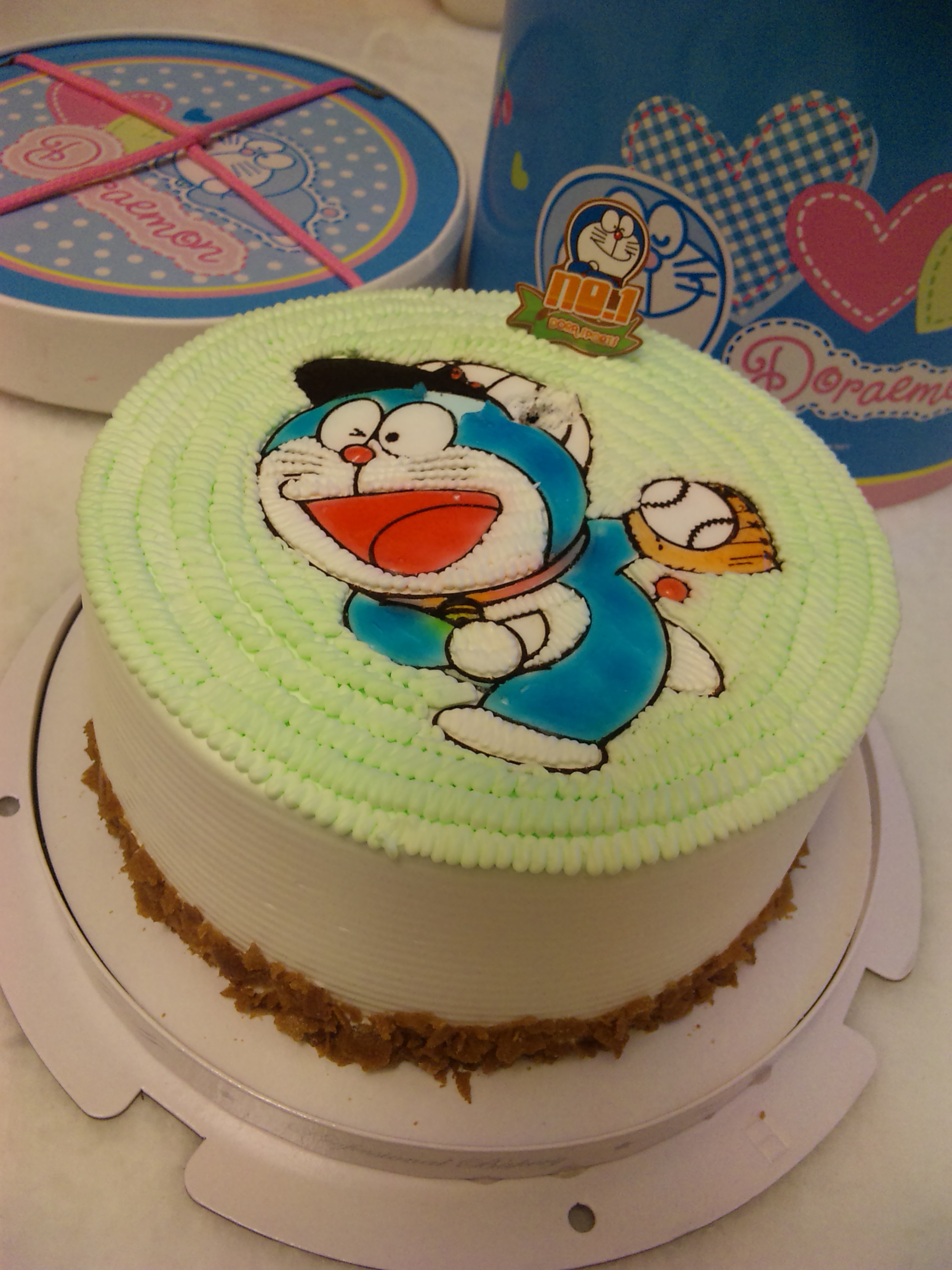蛋糕-哆啦A梦的祝福_七彩蛋糕
