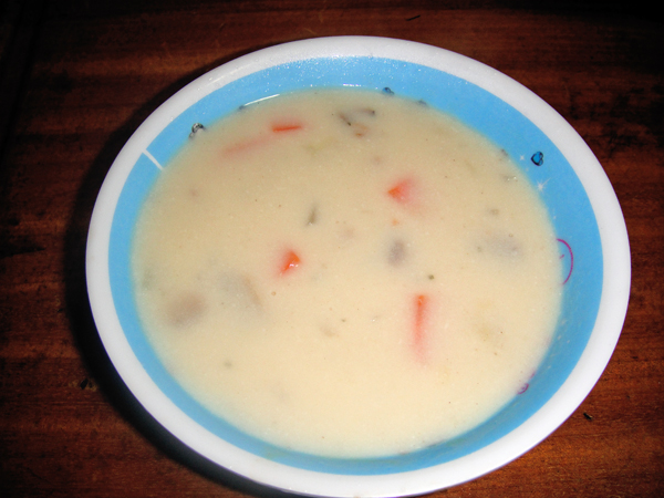 2009-11-21 咖哩豬排飯、蘑菇馬鈴薯濃湯