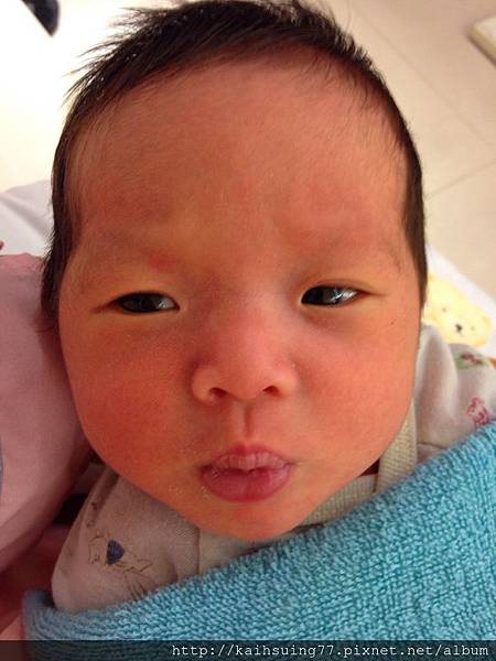 ❤影音❤我們家小Baby小鳳梨喝奶奶打嗝中~~聲音表情超