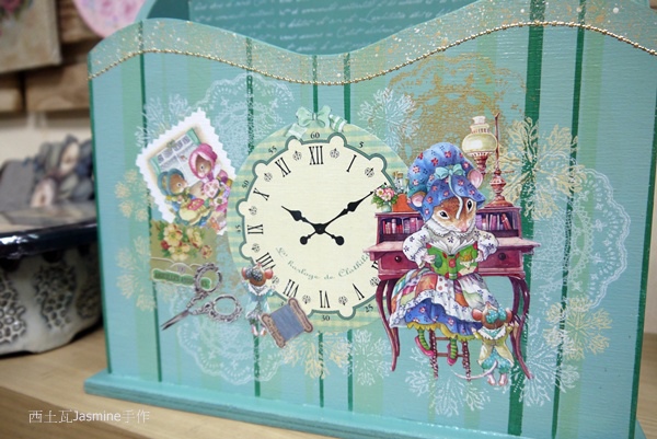 蝶古巴特彩繪拼貼 進階課程(一)維多莉亞風 蕾絲應用 雜誌架
