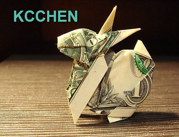 美金摺紙兔(鈔票摺紙)dollar bill origami 美金摺紙兔(鈔票摺紙)dollar bill origami
