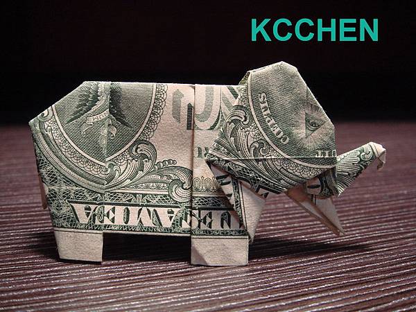 鈔票摺紙 美金摺紙 紙鈔摺紙 大象 dollar bill origami folding (2) 鈔票摺紙 美金摺紙 紙鈔摺紙 大象 dollar bill origami folding (2)