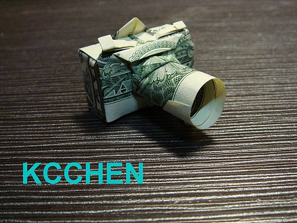 鈔票摺紙 相機 dollar bill origami17