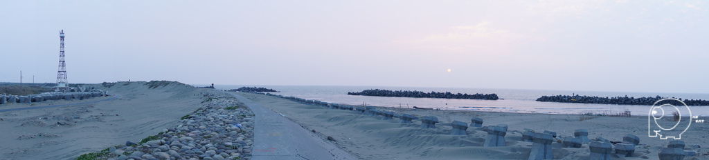 七股燈塔與夕陽 七股燈塔與夕陽