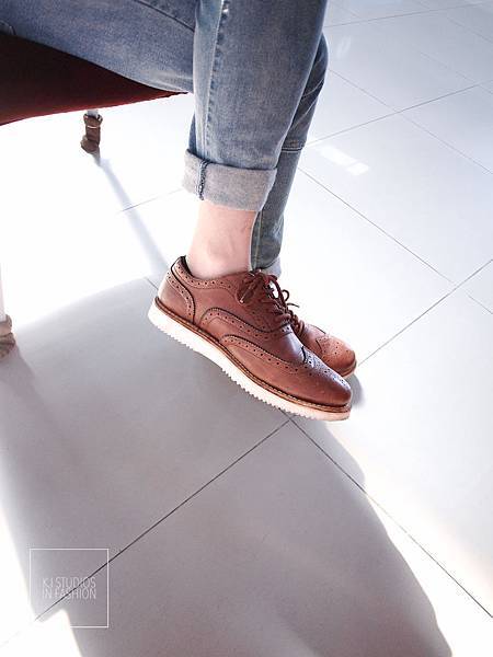 K9062065 時尚穿搭-型男必備,英倫復古學院風,SunRi Shoes百搭牛津鞋~
