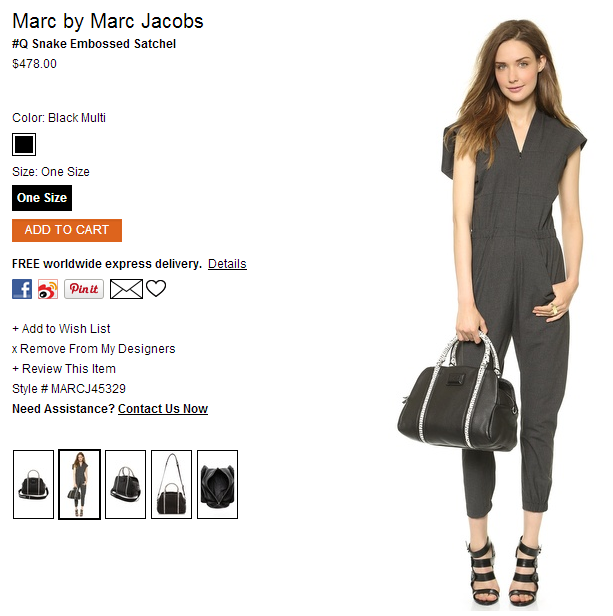 Marc by Marc Jacobs #Q Snake Embossed Satchel   SHOPBOP.png