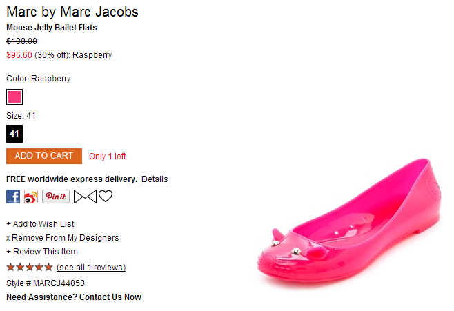 Marc by Marc Jacobs Mouse Jelly Ballet Flats   SHOPBOP.png
