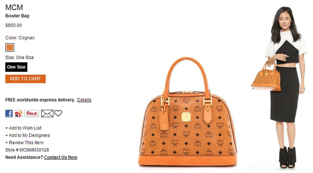 MCM Bowler Bag