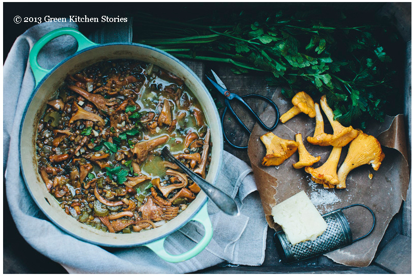 雞油菌菇扁豆湯Chanterelle & Lentil Soup