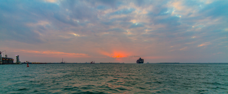 紅毛港文化園區夕陽 紅毛港文化園區夕陽