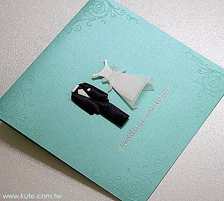 可艾喜帖設計  西式婚卡