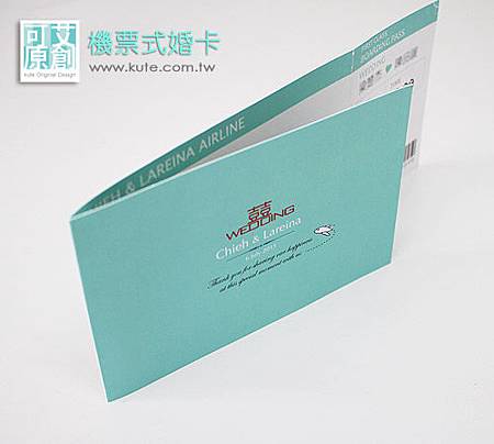 可艾喜帖設計作品_機票式喜帖 可艾喜帖設計作品_機票式喜帖
