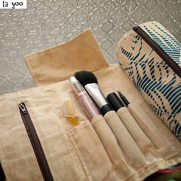 萬花筒夏威夷藍筆刷袋