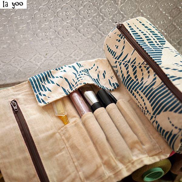 萬花筒夏威夷藍筆刷袋覆蓋