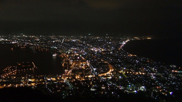百萬夜景!!! (搭纜車上山看夜景真是開心 感謝海豹大神～)