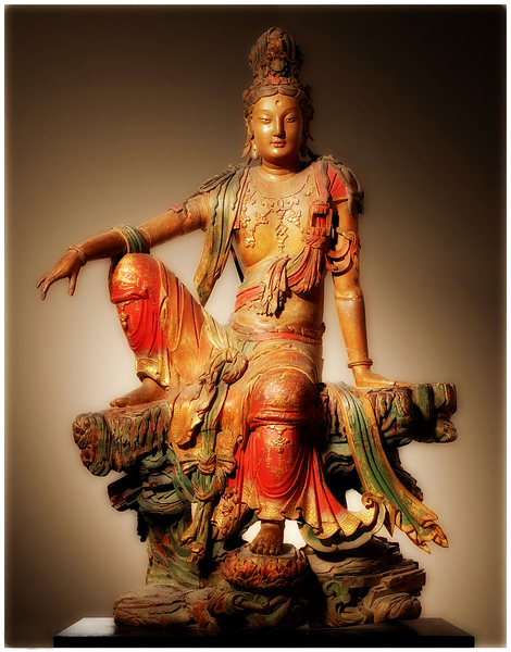 南無水月觀音菩薩 Liao Dynasty Guan Yin statue