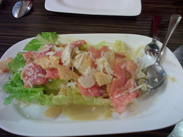 燻鮭魚凱撒沙拉