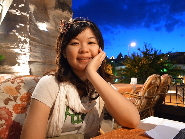 晚上了天還是很藍