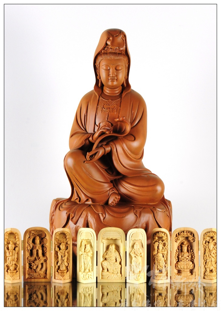 檀香小神作品-觀音、千手伽韋、龍觀音護法_010 檀香小神作品-觀音、千手伽韋、龍觀音護法_010