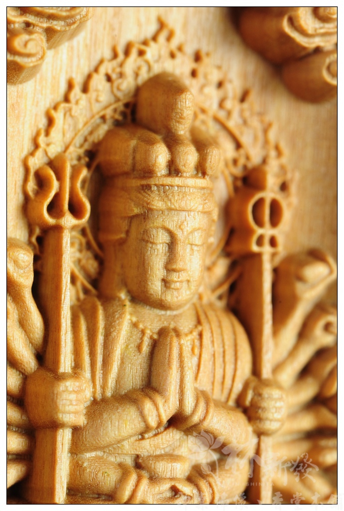 檀香小神作品-觀音、千手伽韋、龍觀音護法_012 檀香小神作品-觀音、千手伽韋、龍觀音護法_012