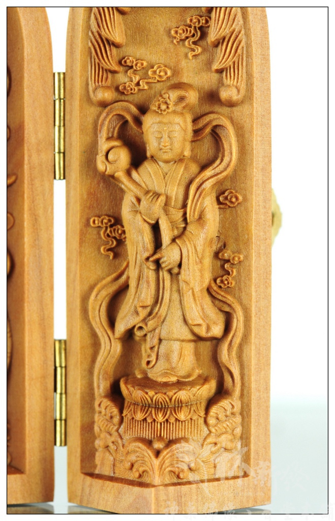 檀香小神作品-觀音、千手伽韋、龍觀音護法_020 檀香小神作品-觀音、千手伽韋、龍觀音護法_020