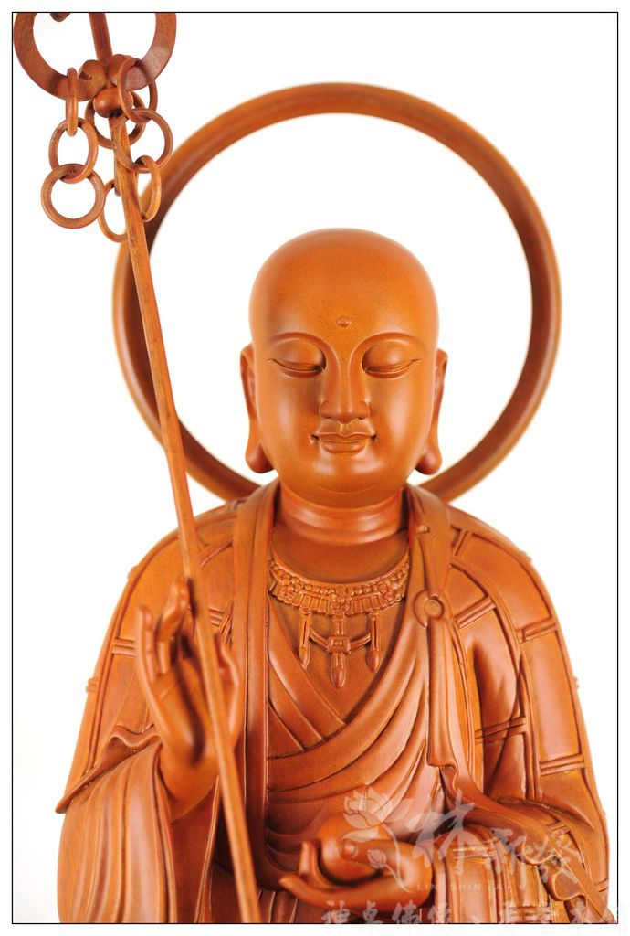 新發神藝-自在地藏王菩薩(山岩水景蓮花/尺三．尺六)