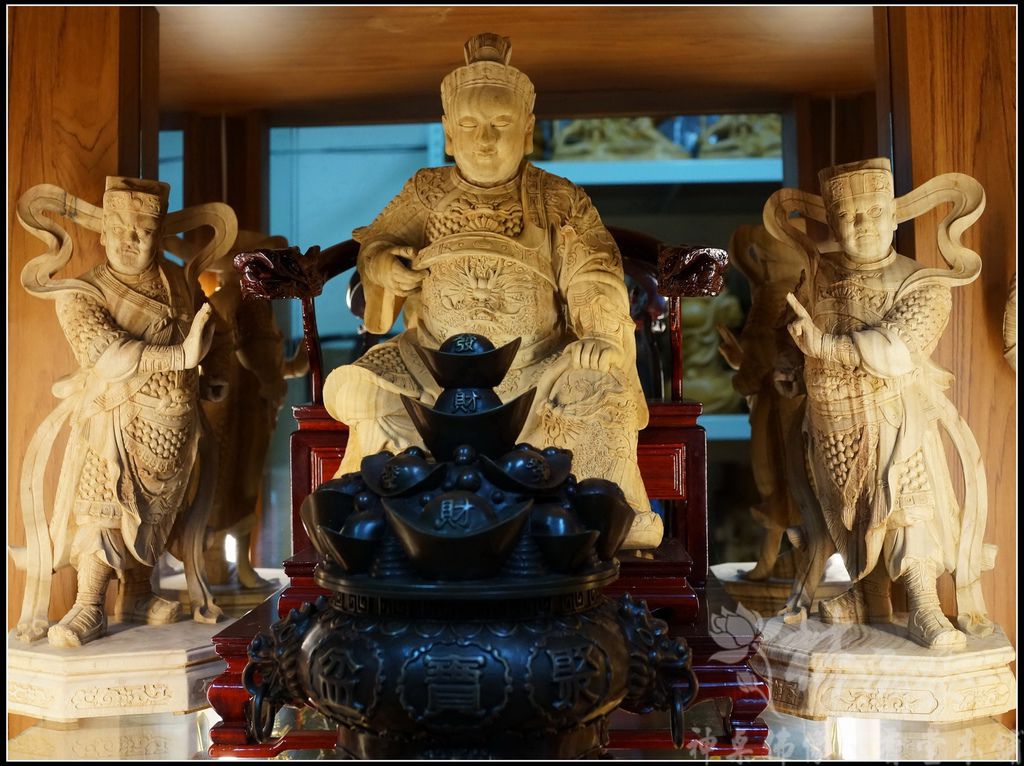 神像藝術-康趙元帥作品/玄天上帝護法(描金淡彩完成)