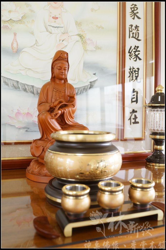 新發神藝-如意全蓮觀自在（原色．描金）