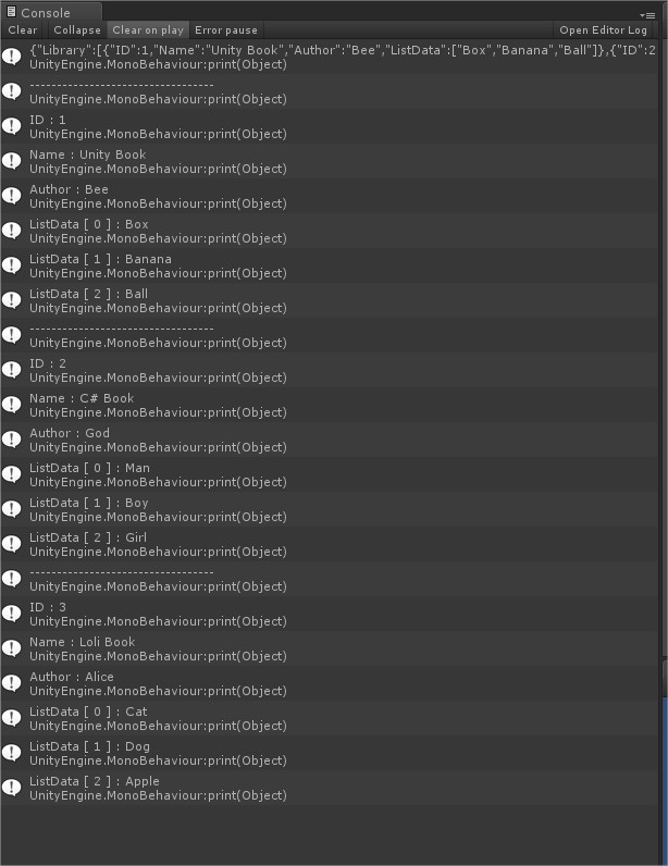 Unity - Untitled - JsonTest - PC, Mac & Linux Standalone