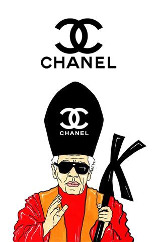 CHANELPOPEKARLLAGERFELDReligionfashionmissionarypopesLuxuryArtPortraitSatireSocietyEpicIllustrationCartoonIconsHumorChicbyaleXsandroPalomboSmall CHANELPOPEKARLLAGERFELDReligionfashionmissionarypopesLuxuryArtPortraitSatireSocietyEpicIllustrationCartoonIconsHumorChicbyaleXsandroPalomboSmall