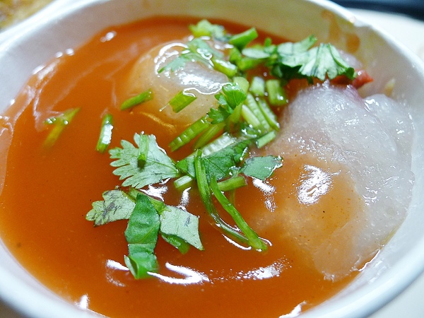 食。新竹清夜。大腸蚵仔麵線+傳統肉圓超好吃