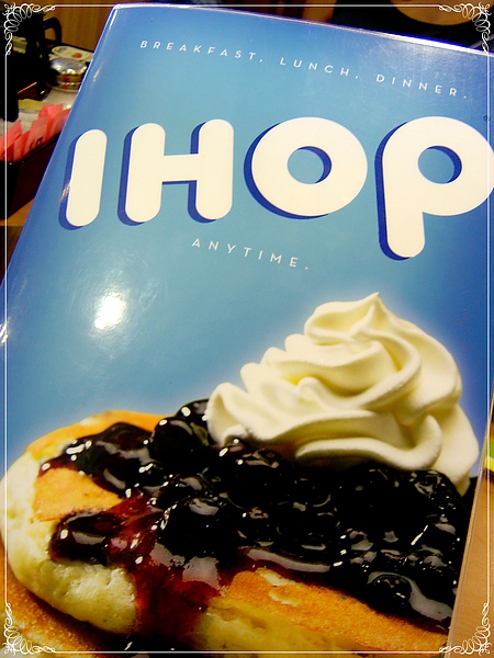 IHOP menu cover