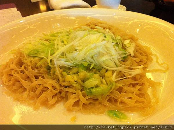 姜蔥鮑汁撈粗麵@中國元素廳廣州WestinHotel 姜蔥鮑汁撈粗麵@中國元素廳廣州WestinHotel