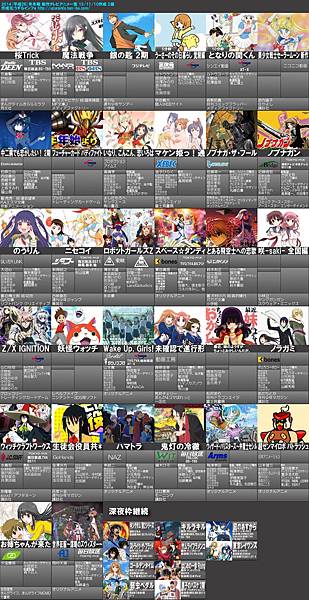 2014_1月動畫新番表 2014_1月動畫新番表