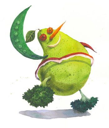 Vegetable Man by Brenda Chen Vegetable Man by Brenda Chen