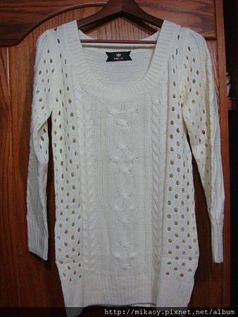 ROJITA(3)白色麻花毛衣洋裝