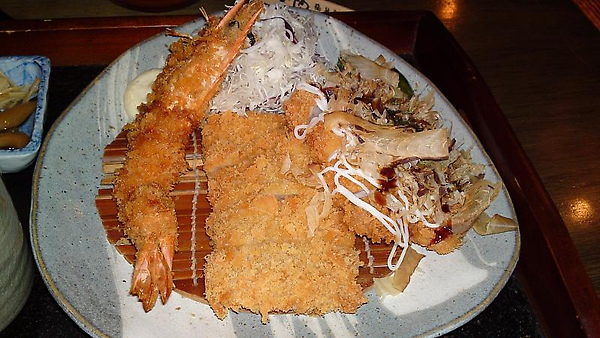 08-炸大蝦+福豚熟成嫩腰內豬排+關西風味大阪豬排燒