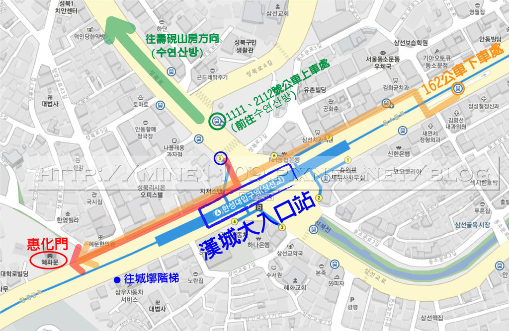 漢城大入口站map