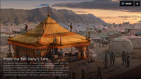 From the Set - Dany's Tent From the Set - Dany's Tent