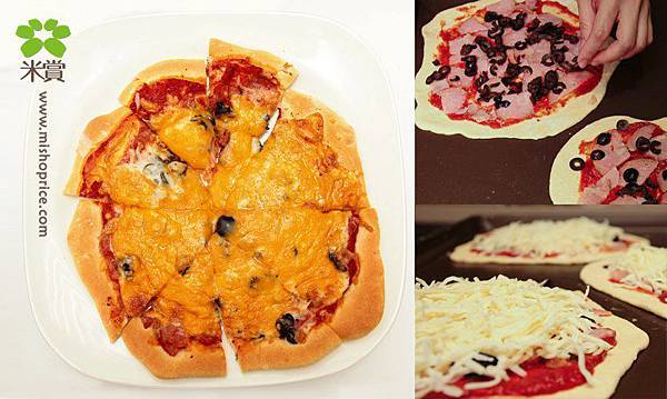 20130513 黑橄欖蕃茄火腿米披薩
