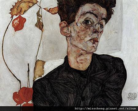 (Egon Schiele, Self Portrait 1912