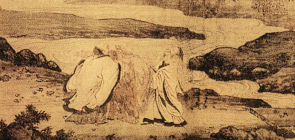 虎溪三笑-局部 虎溪三笑-局部