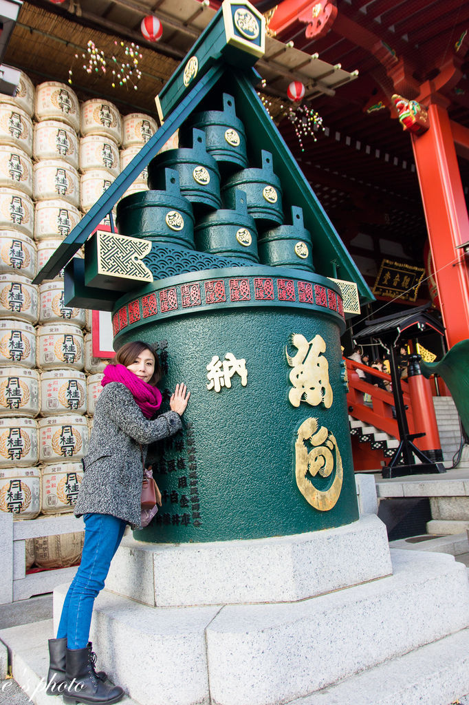 『日本自由行』東京 聖誕節 五天四夜 淺草寺 雷門 仲見世通 大黑家